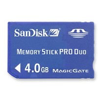 MEMORIA CARD STICK PRO DUO 4 GB SANDISK