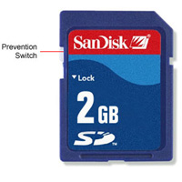 MEMORIA CARD SECURE DIGITAL 2 GB SANDISK
